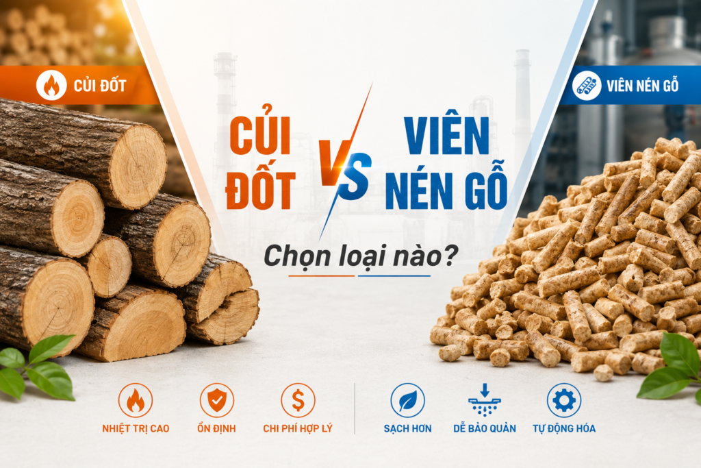 Củi đốt hay viên nén gỗ nên chọn loại nào